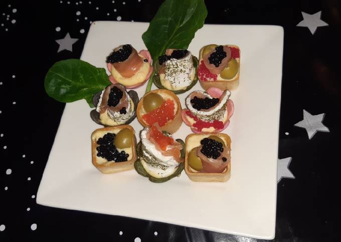 Canapes de Navidad 2021