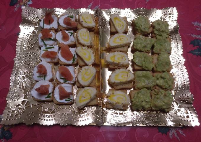 Canapés fríos y sencillos