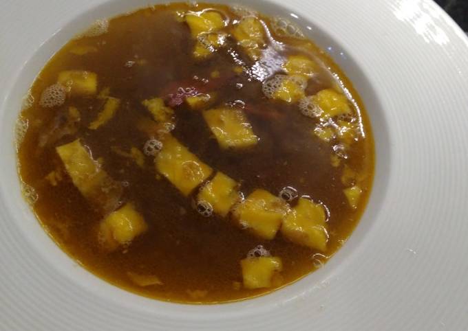 Sopa de yemas