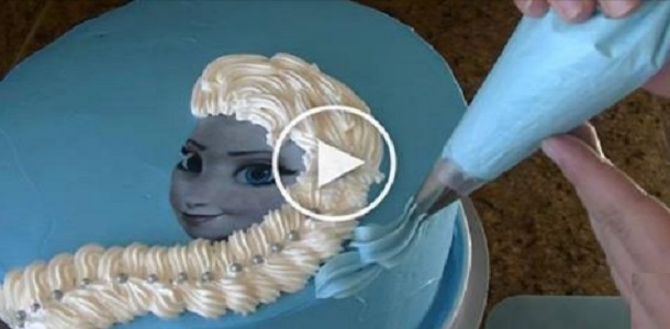 Cómo hacer una tarta princesa Elsa de Frozen, Si te gusta dinos HOLA y dale a Me Gusta MIREN …