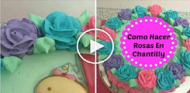 Cómo hacer rosas con crema chantilly, Si te gusta dinos HOLA y dale a Me Gusta MIREN …