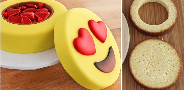 Torta de Emoji para San Valentín con el Secreto Caja de Bombones, Si te gusta dinos HOLA y dale a Me Gusta MIREN…