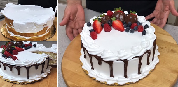 Nunca habia visto algo igual un Pastel de Tres Leches Perfecto y maravilloso, Si te gusta dinos HOLA y dale a Me Gusta MIREN…