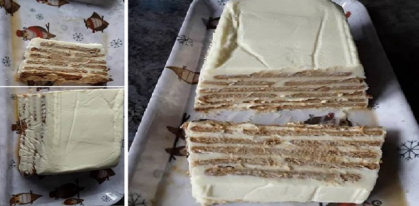 Una Tarta de galleta con crema de limón tan fácil de hacer como rica, Un favorito de toda la familia desde los mayores a los más pequeños.