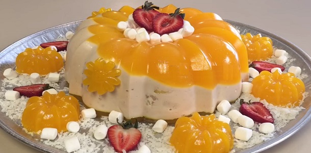 Gelatina de Guayaba 3 leches y Mango ” By Creaciones Prin ” Si te gusta dinos HOLA y dale a Me Gusta MIREN…