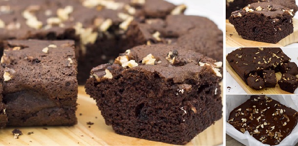 El mejor brownie de chocolate con nueces de la galaxia! La textura es perfecta, crujiente por fuera y jugoso por dentro ¡¡yumm!!