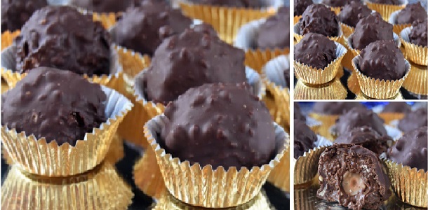 Ferreros Rocher caseros y fáciles! Si te gusta dinos HOLA y dale a Me Gusta MIREN…