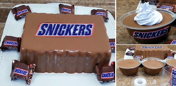 GELATINA SNICKERS ” By Nena Postres ” Si te gusta dinos HOLA y dale a Me Gusta MIREN…