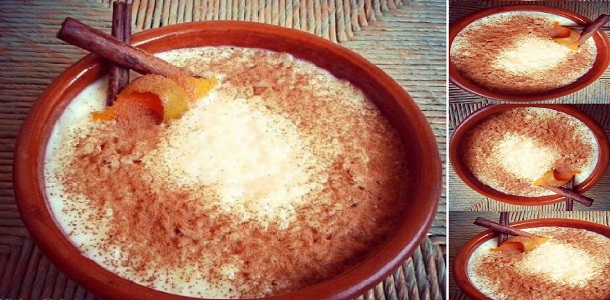 Arroz con leche en microondas