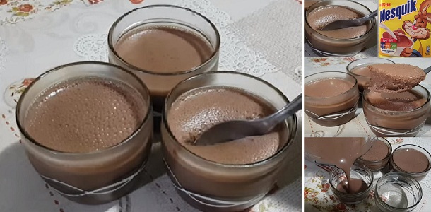 MOUSSE DE NESQUIK CREMOSO – LISTO EN POCOS MINUTOS!!!